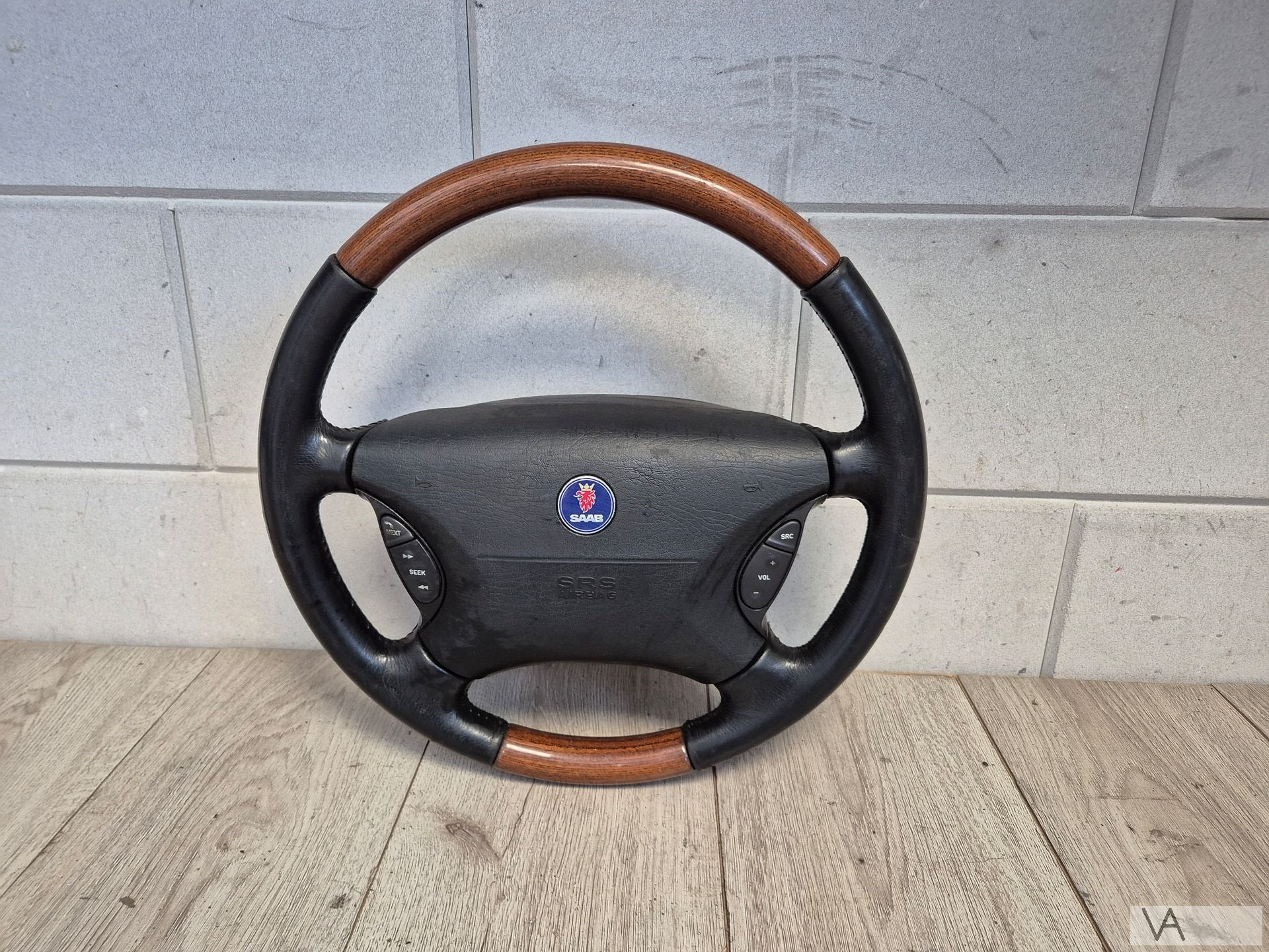 Houten stuur van Saab 9-3 en 9-5 1998 tot 2003 met airbag, Auto-onderdelen, Gebruikt, -, -, Ophalen of Verzenden