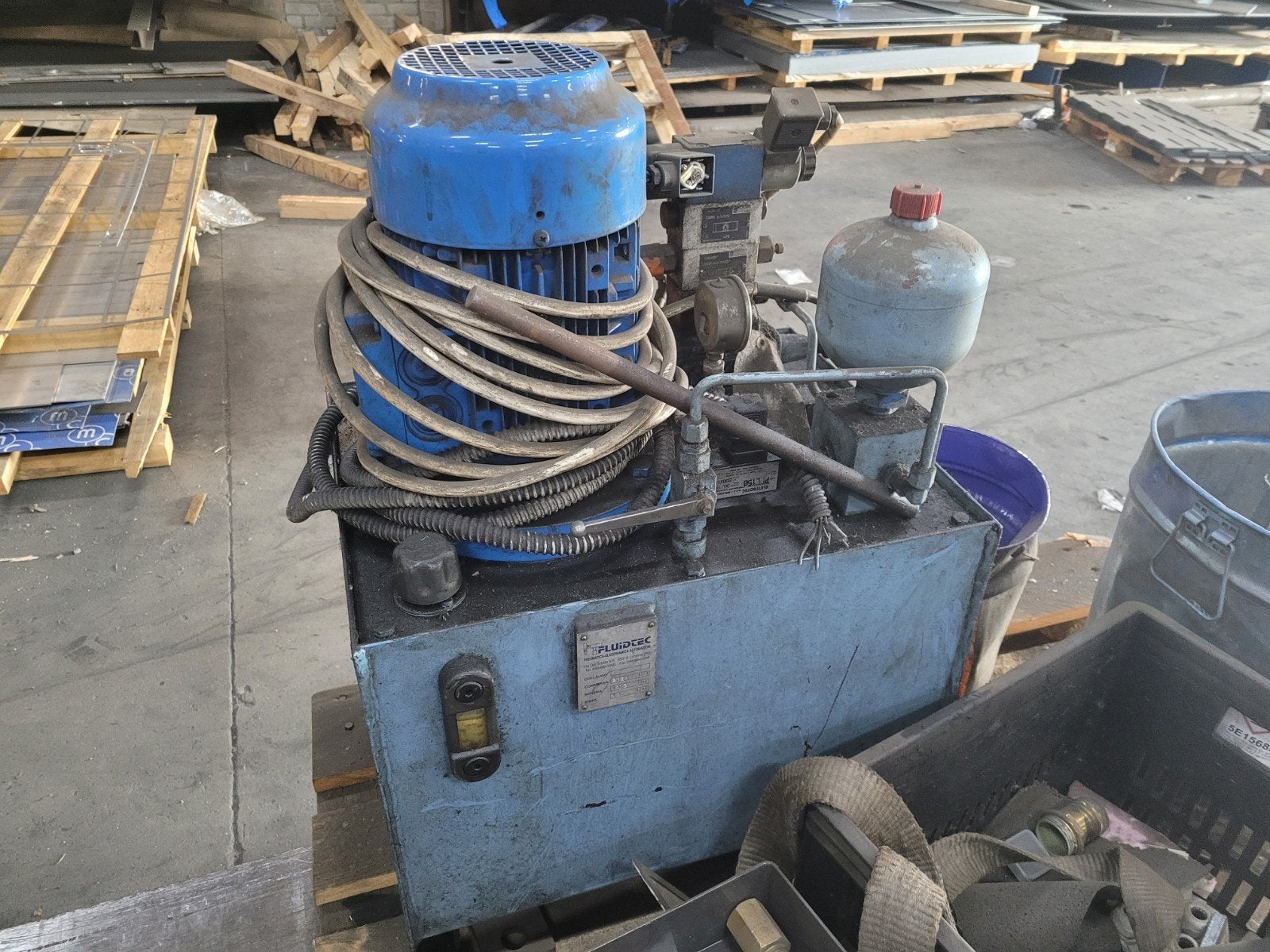 Hydraulische unit Fluidtec met 400V aansluiting, Ophalen, Gebruikt, Overige merken, Overige typen