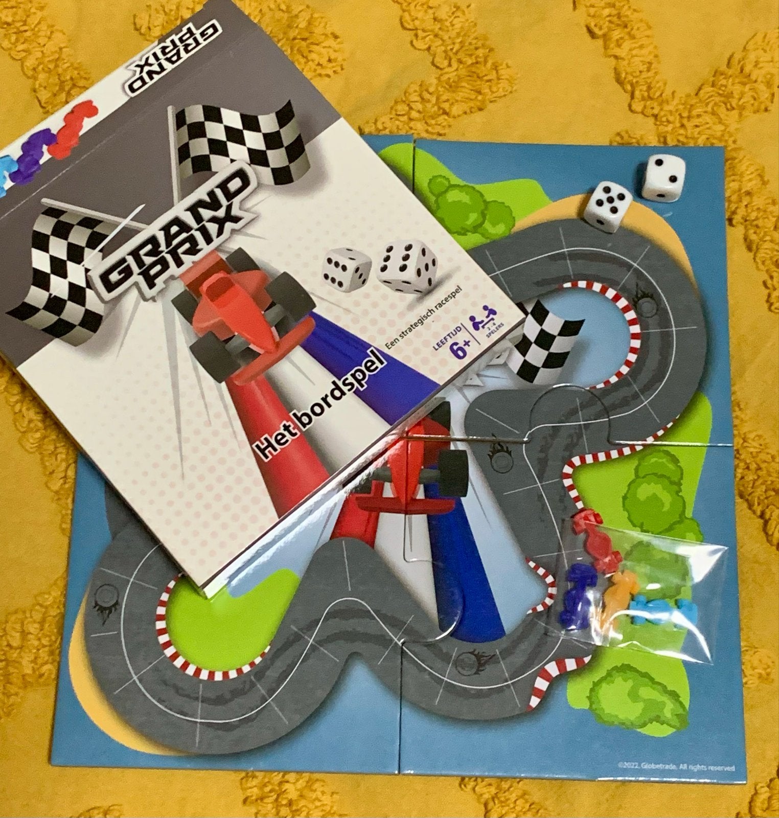 Grand Prix mini bordspel, Een of twee spelers, Verzenden, Nieuw, Reisspel