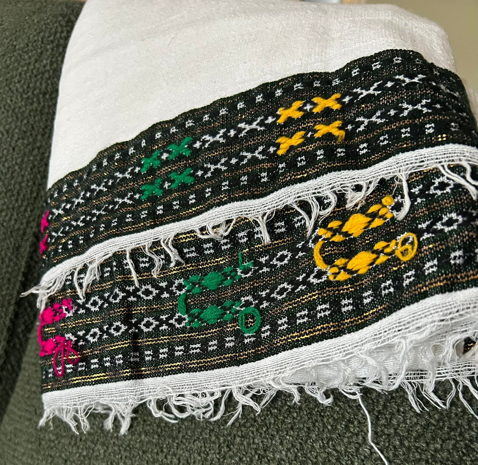 Ethiopische loper, Wit, Ophalen of Verzenden, 30 tot 120 cm, Katoen