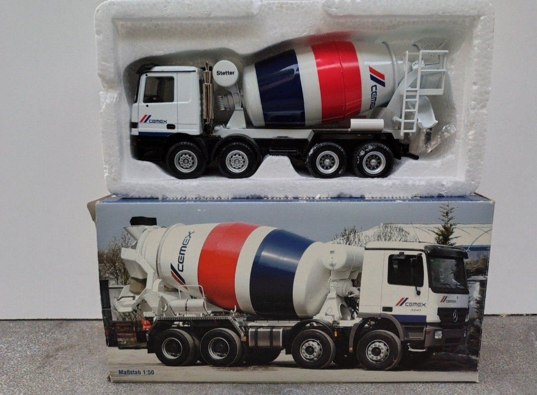 Mercedes Betonmixer - Nieuw in doos - Schaal 1:50, Hobby en Vrije tijd, Ophalen of Verzenden, Nieuw, Bus of Vrachtwagen, NZG
