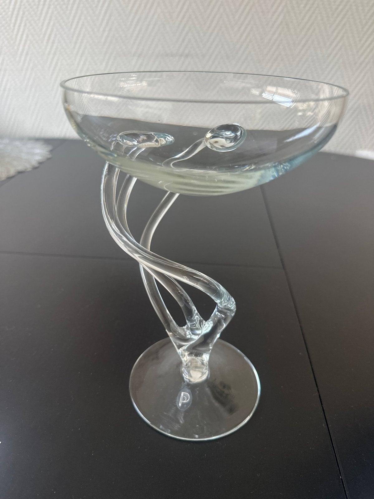 Octopus schaal van Josefina krosno uit Polen, Antiek en Kunst, Antiek | Glas en Kristal, Ophalen of Verzenden