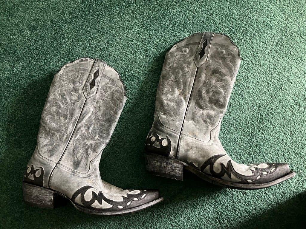 Moonshine spirit laarzen maat 45, Blauw, Boots, Ophalen of Verzenden, Zo goed als nieuw