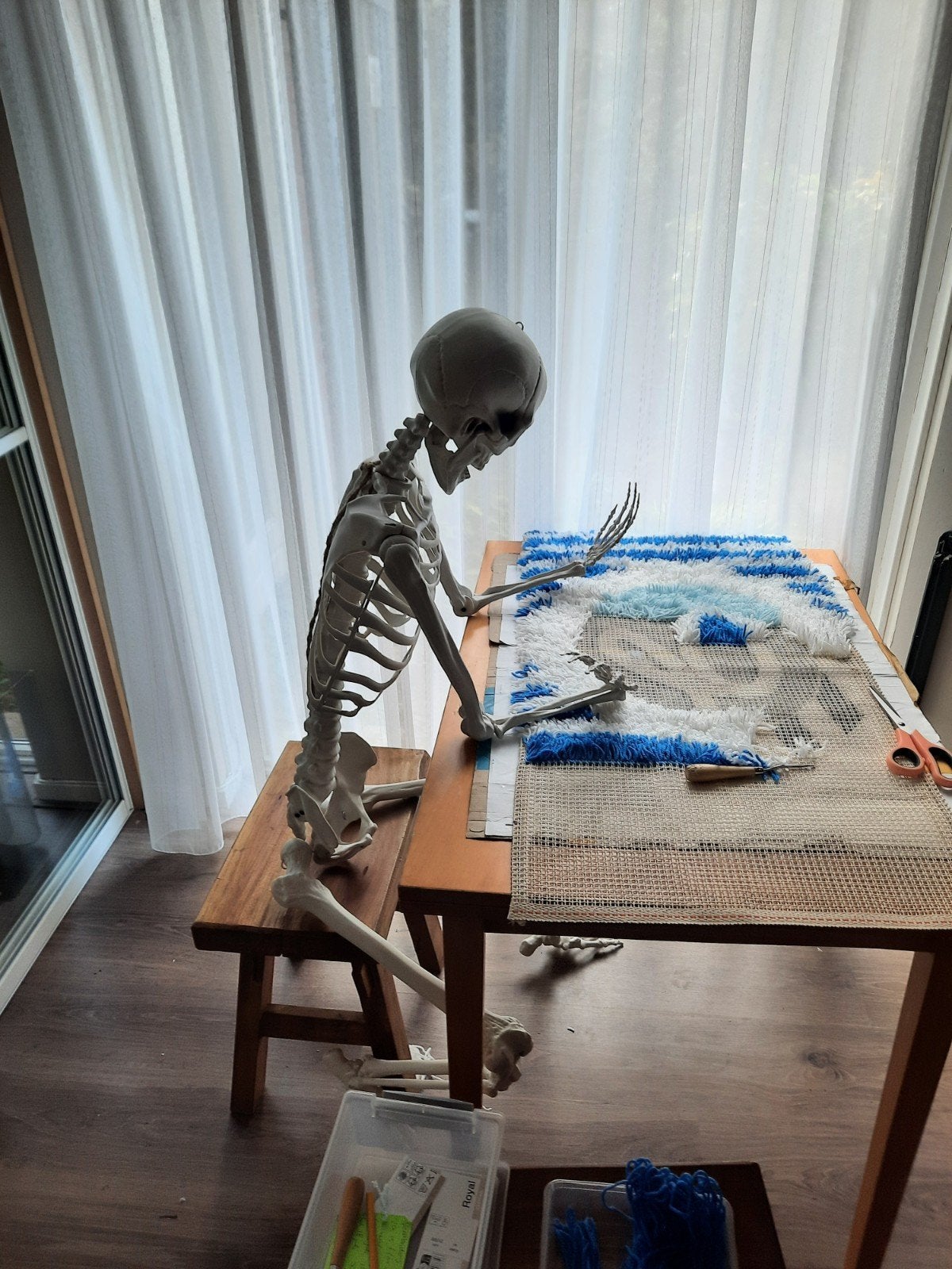 Te koop Skeleton Halloween skelet, Ophalen of Verzenden, Zo goed als nieuw, Overige typen, Halloween of Griezel