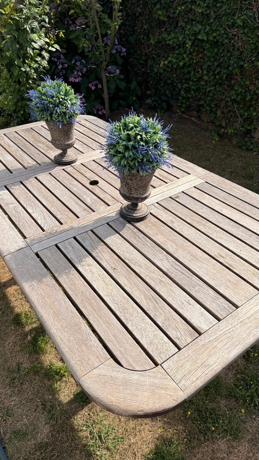Teak houten tuintafel 180cm bij 100cm, Tuin en Terras, Tuintafels, Ophalen, Gebruikt, Rechthoekig, Teakhout