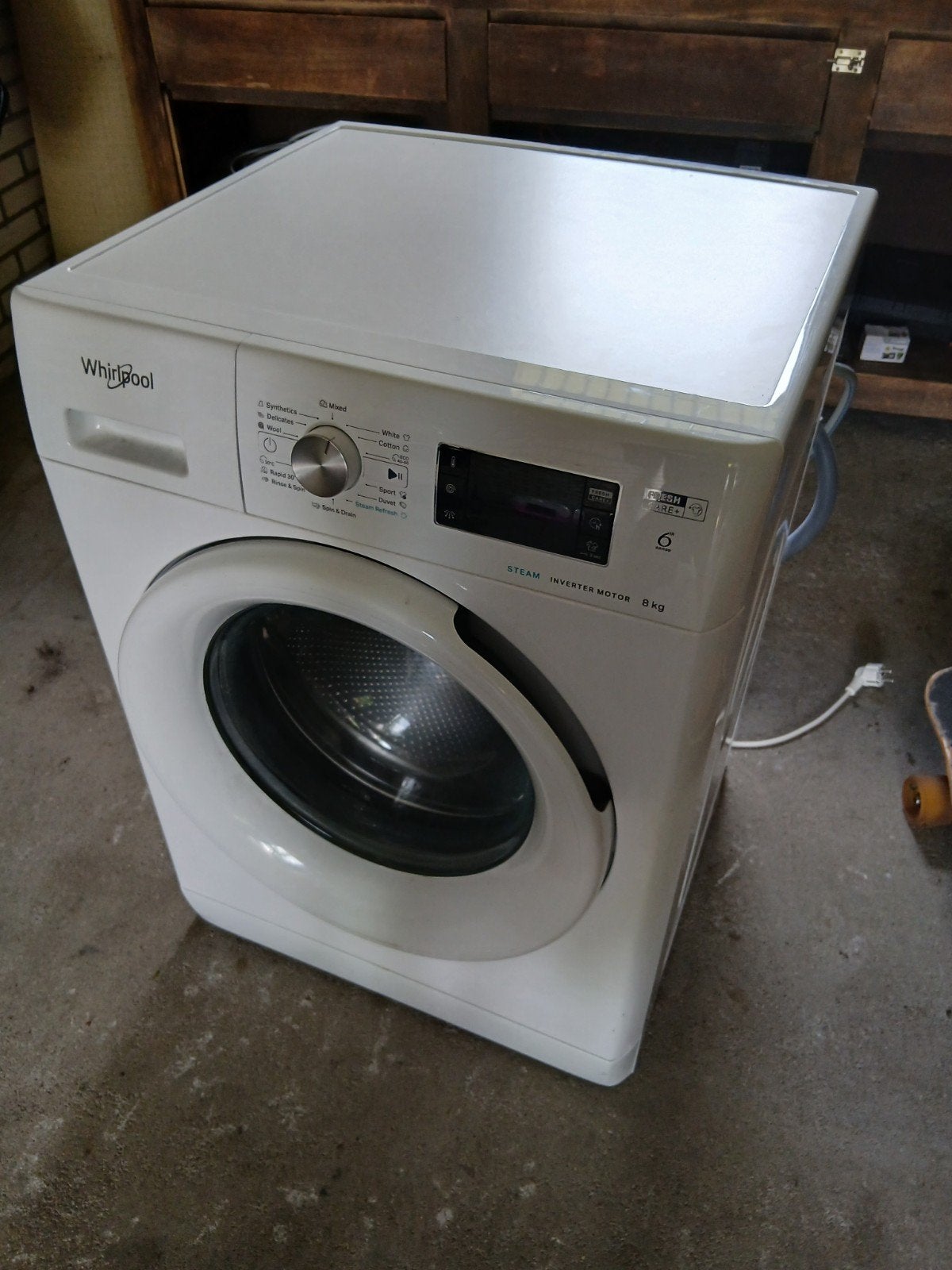 Whirlpool FFB 8469 WV EE Wasmachine - Foutmelding F06, Ophalen, 1200 tot 1600 toeren, 8 tot 10 kg, Niet werkend