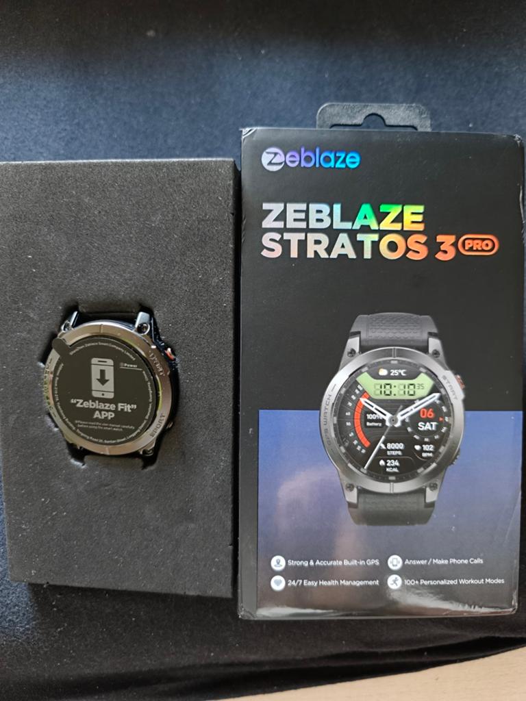 Zeblaze stratos 3 pro, Ophalen of Verzenden, Zo goed als nieuw, Zwart, Android