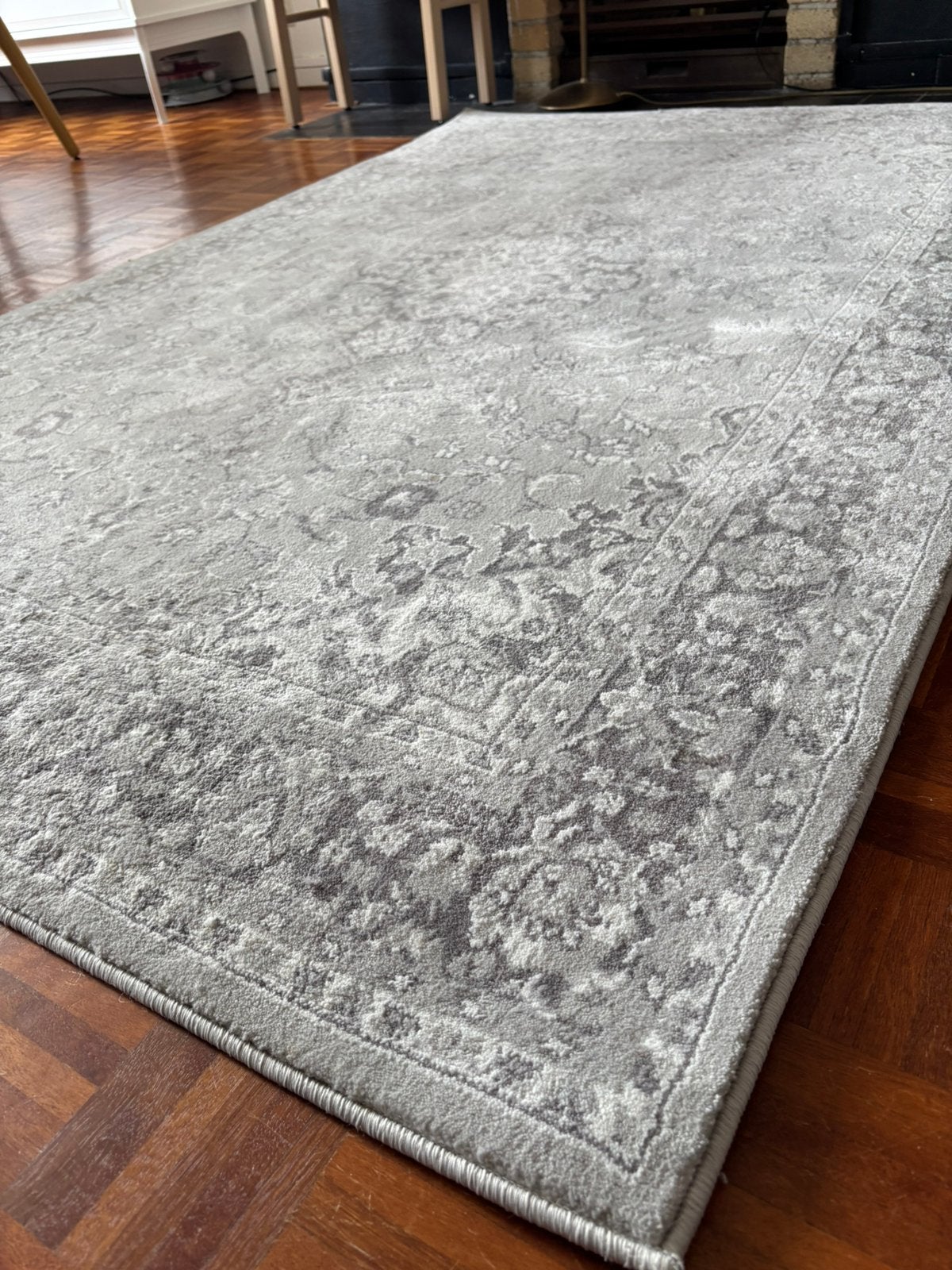 Mooie grijze IKEA vloerkleed 130x195 cm, Huis en Inrichting, Stoffering | Tapijten en Kleden, Ophalen, Zo goed als nieuw, Rechthoekig