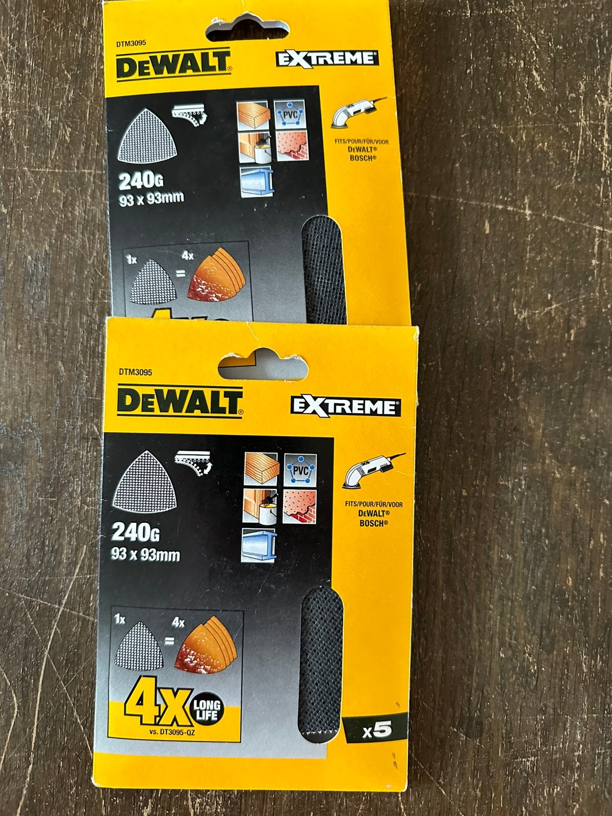 Setje schuurpapier dewalt en bosch, Ophalen, Zo goed als nieuw