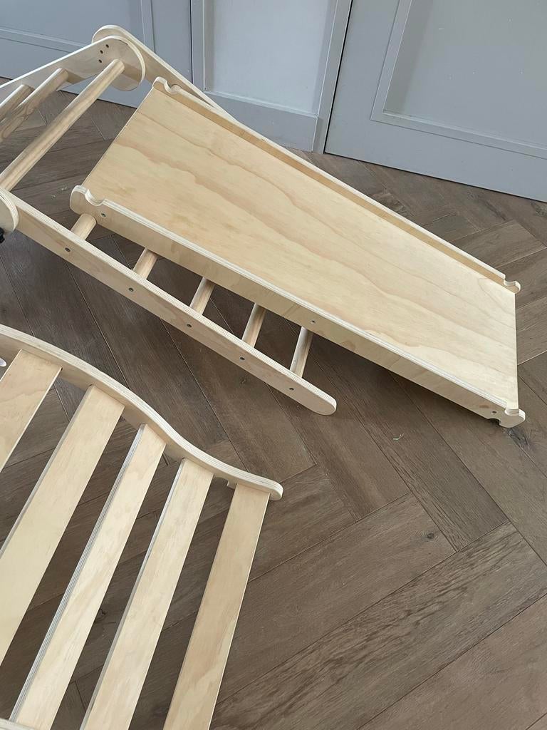 Houten klimrek met glijbaan en extra boog, Ophalen of Verzenden, Nieuw, Glijbaan