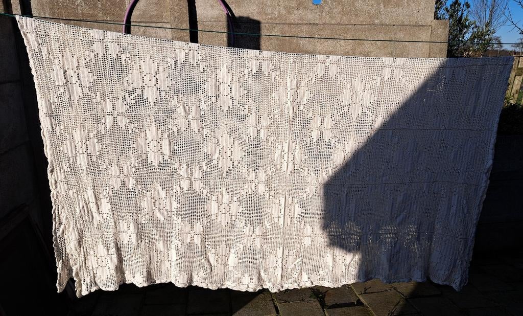 Sprei gehaakte vintage sprei, Antiek en Kunst, Verzenden