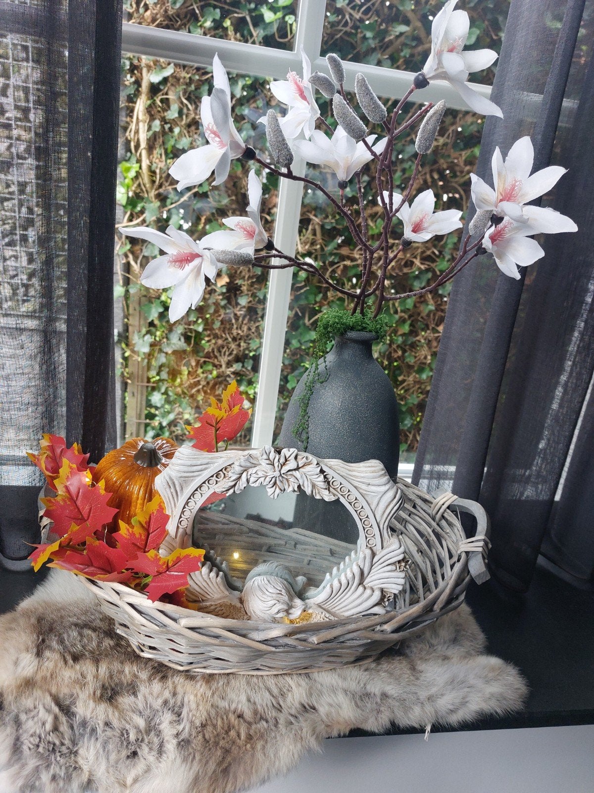 prachtige mand gevuld met herfst, Ophalen of Verzenden