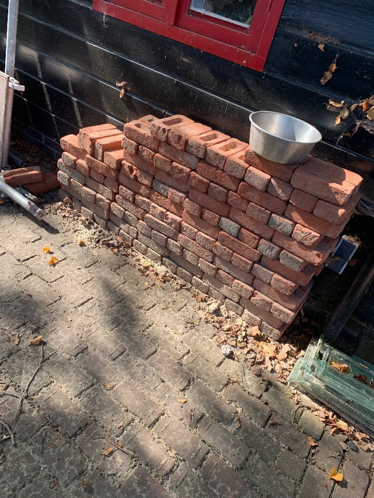 Ongeveer 150 stuks Baksteen Wienerberger rustica oud malle, Ophalen, Bakstenen