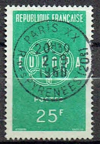 Frankrijk 1959 EUROPA, Verzenden, Gestempeld, Overige thema's