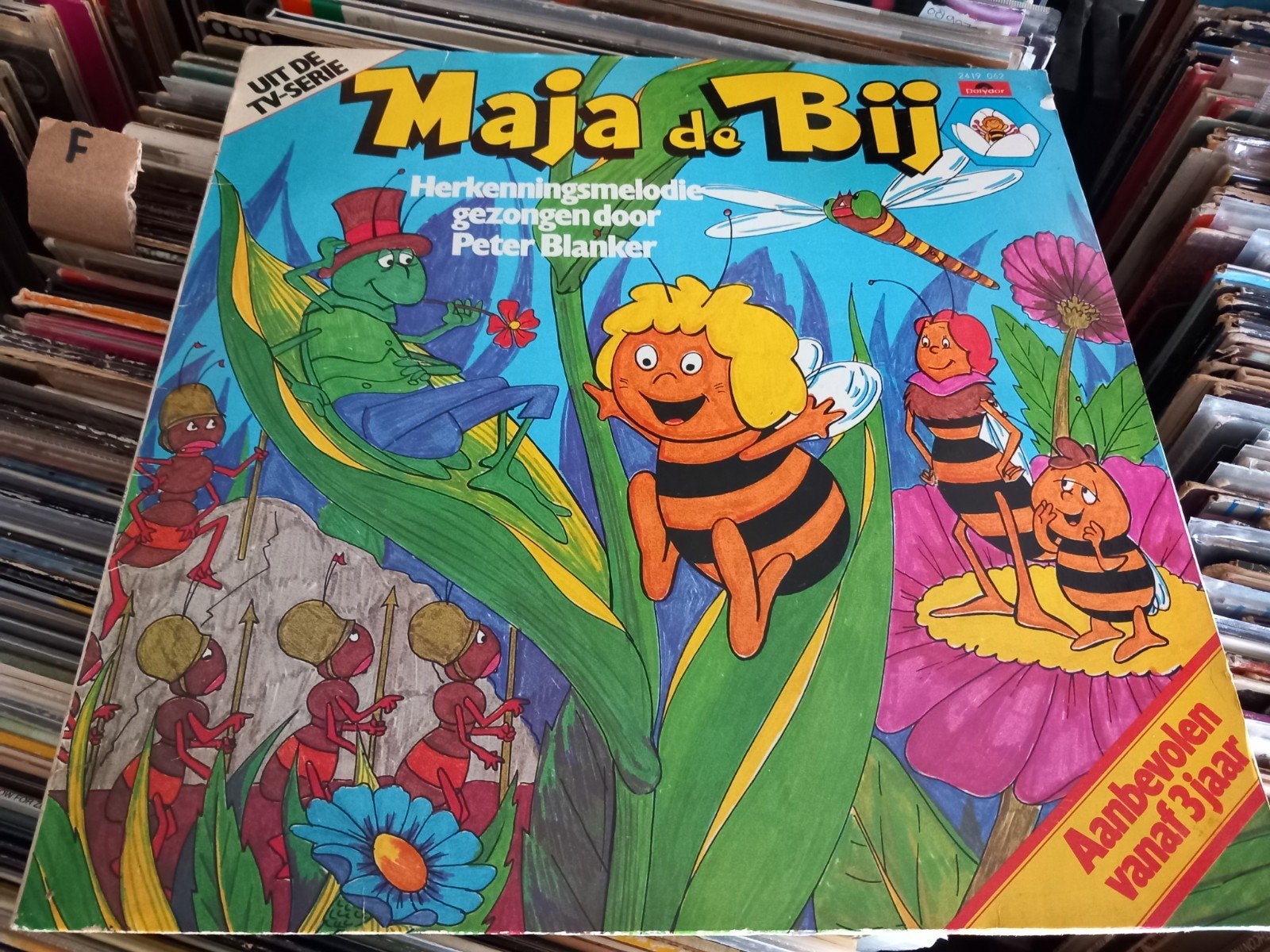 Maja de Bij - Herkenningsmelodie Peter Blanker (LP), Cd's en Dvd's, Vinyl | Kinderen en Jeugd, Ophalen of Verzenden, Gebruikt