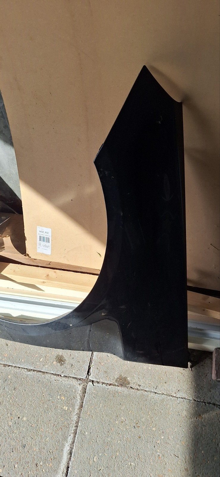 Spatbord links voor Mercedes-Benz W245 zwart metallic, Ophalen, Gebruikt, Mercedes-Benz, Voor