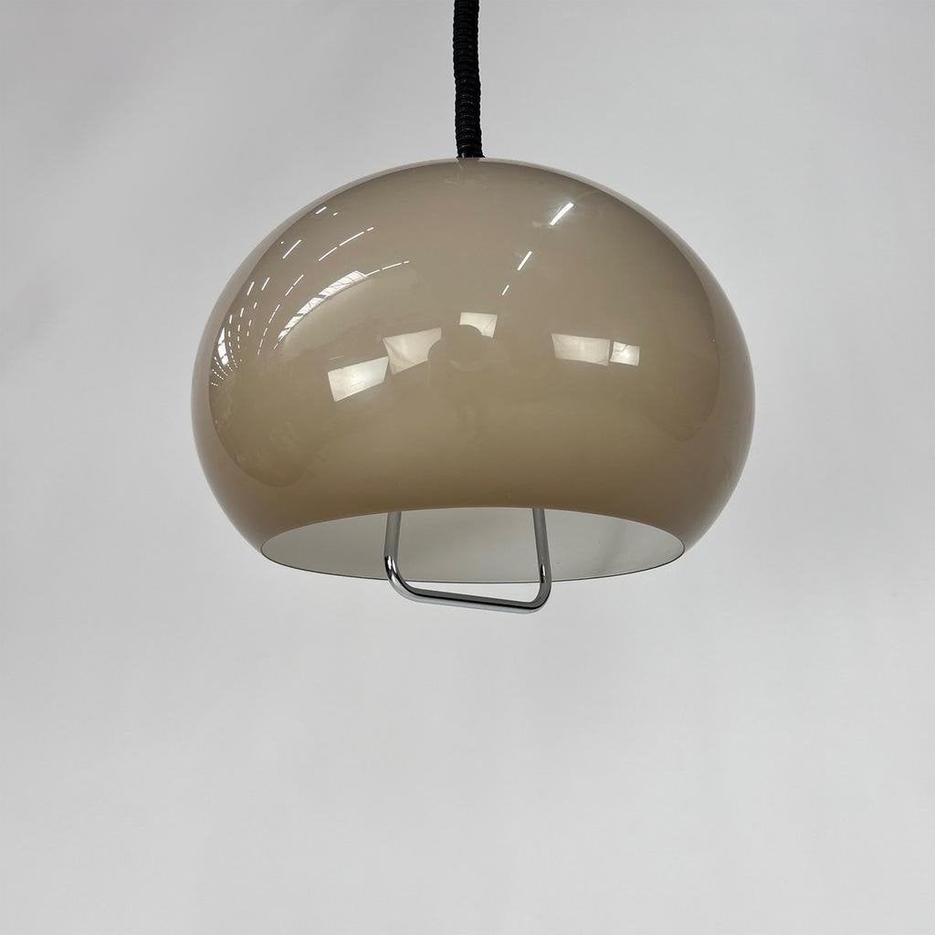 Vintage Dijkstra Mushroom Pendeltrek Lamp Jaren '70, Ophalen