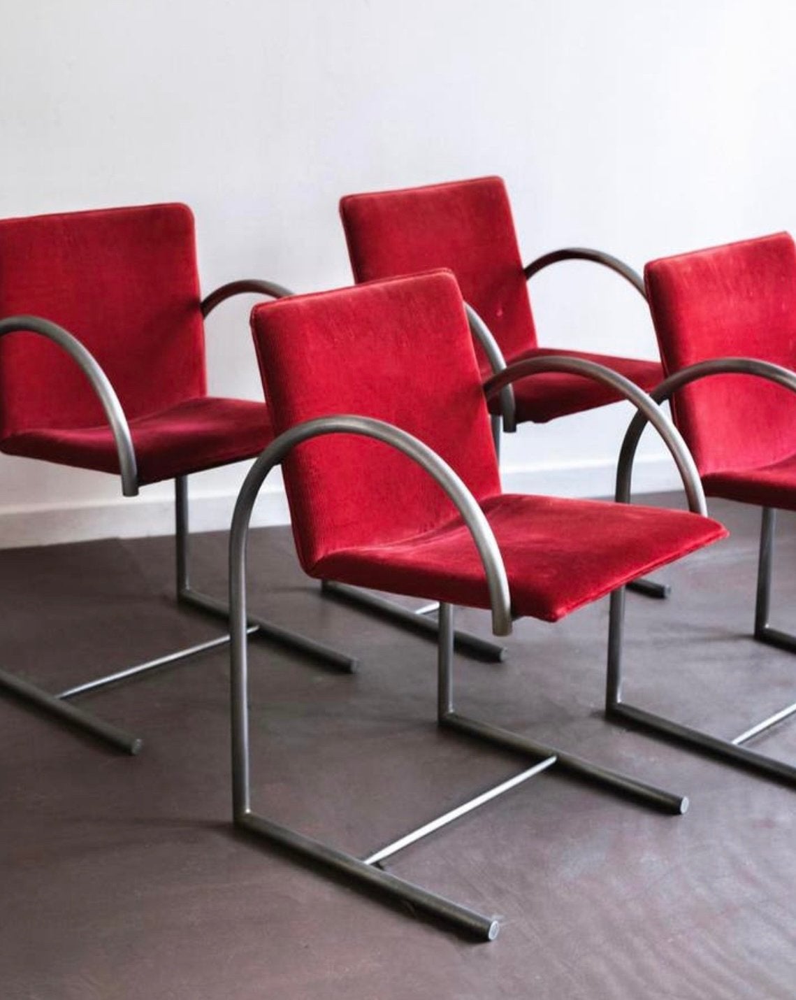 4 Cirkel eetkamerstoelen, Huis en Inrichting, Ophalen, Gebruikt, Minder dan 75 cm, 50 tot 75 cm