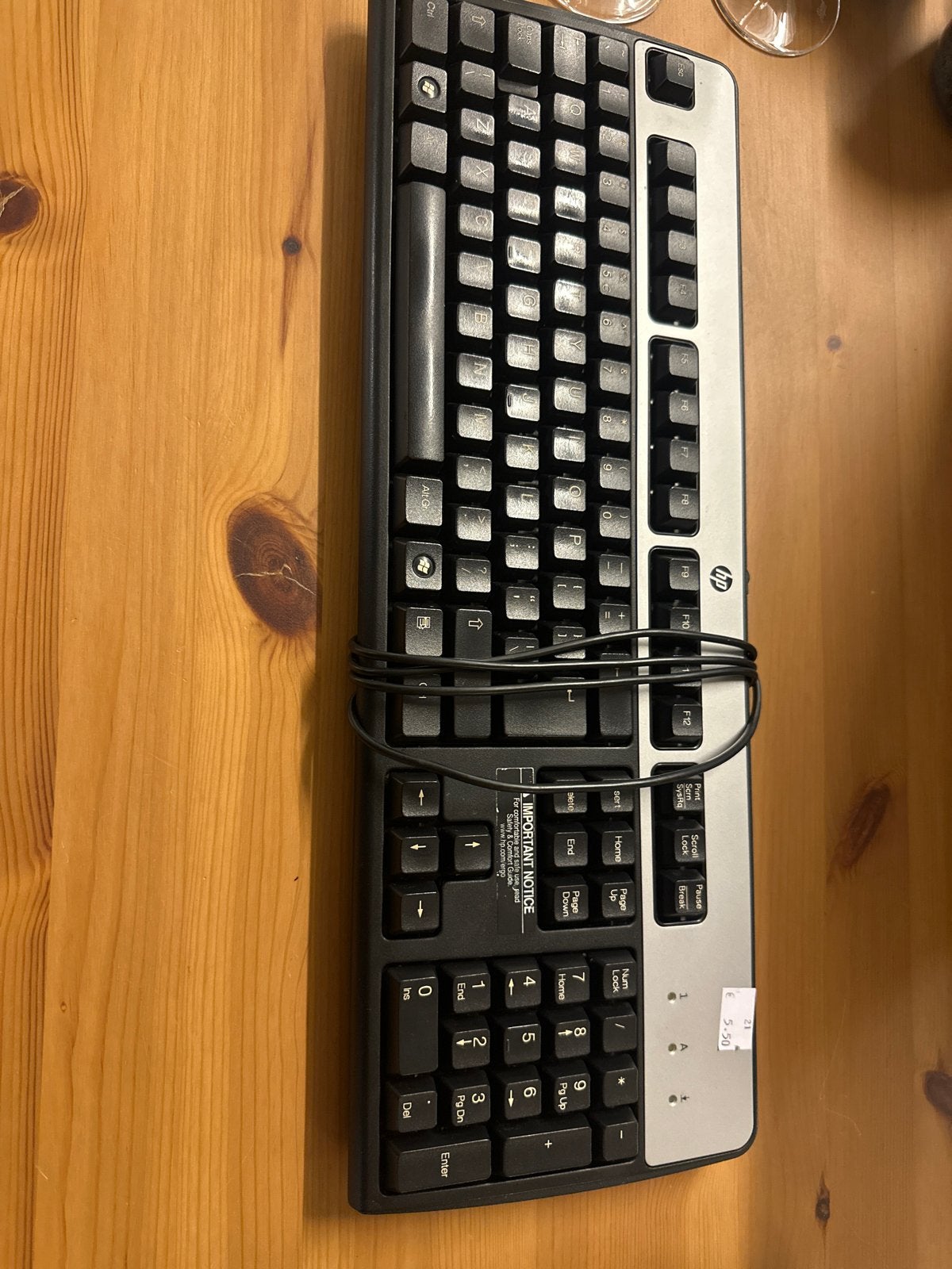 HP Bedraad Toetsenbord - Gebruikt, Ophalen, Gebruikt, Multimediatoetsen, .