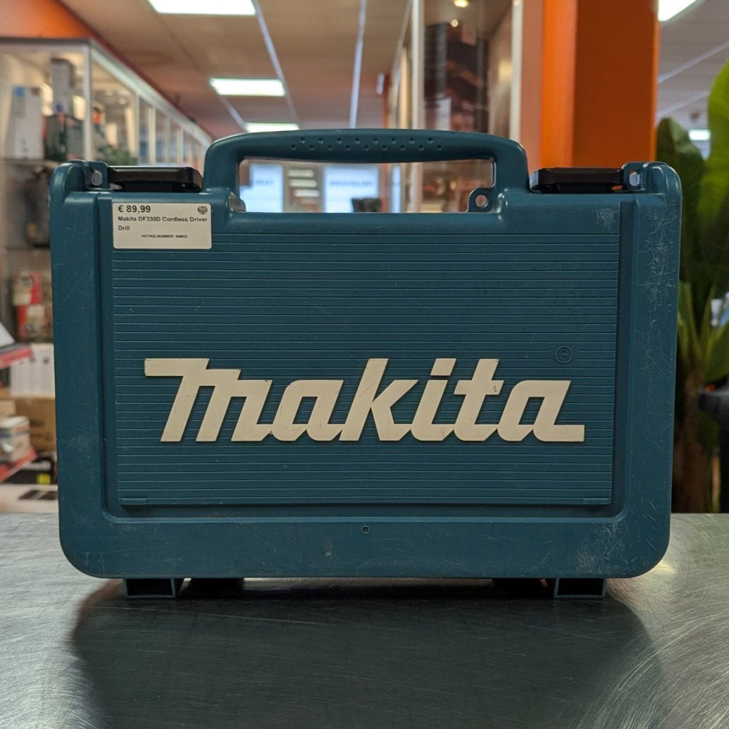 Makita DF330D Cordless Driver Drill, Makita, Zo goed als nieuw, Support@makita.com, Makita Corporation, 3-11-8, Sumiyoshi-cho, 
Anjo, Aichi 446-8502
Japan
