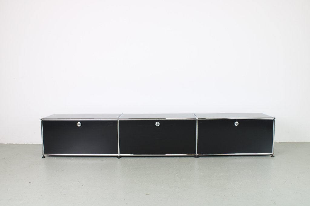 USM Haller tv meubel, 225x35x35 cm, Graphite black, Huis en Inrichting, Ophalen, Gebruikt, 200 cm of meer, Minder dan 100 cm