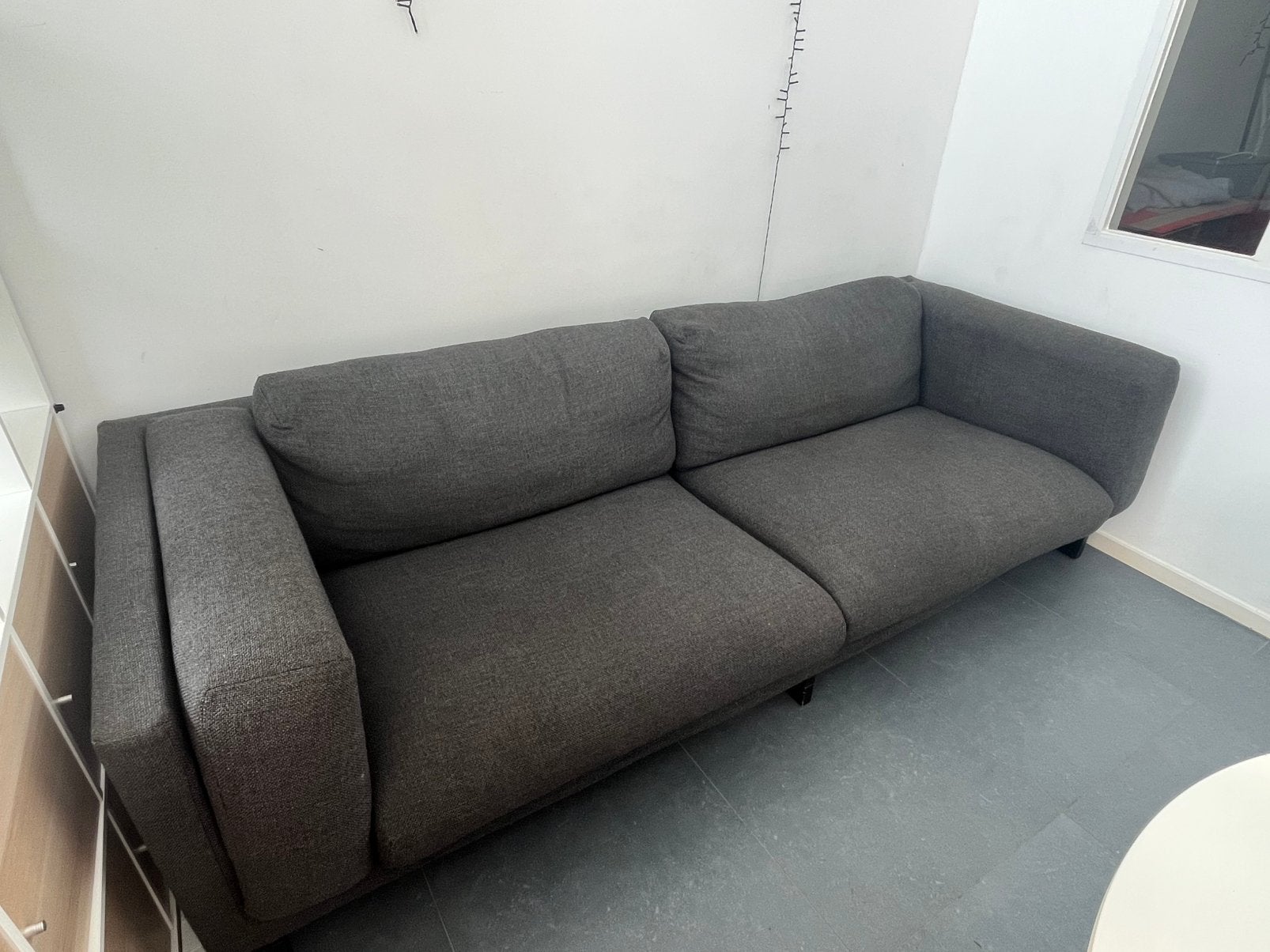 IKEA Nockeby Bank, Ophalen, 75 tot 100 cm, Zo goed als nieuw, Rechte bank