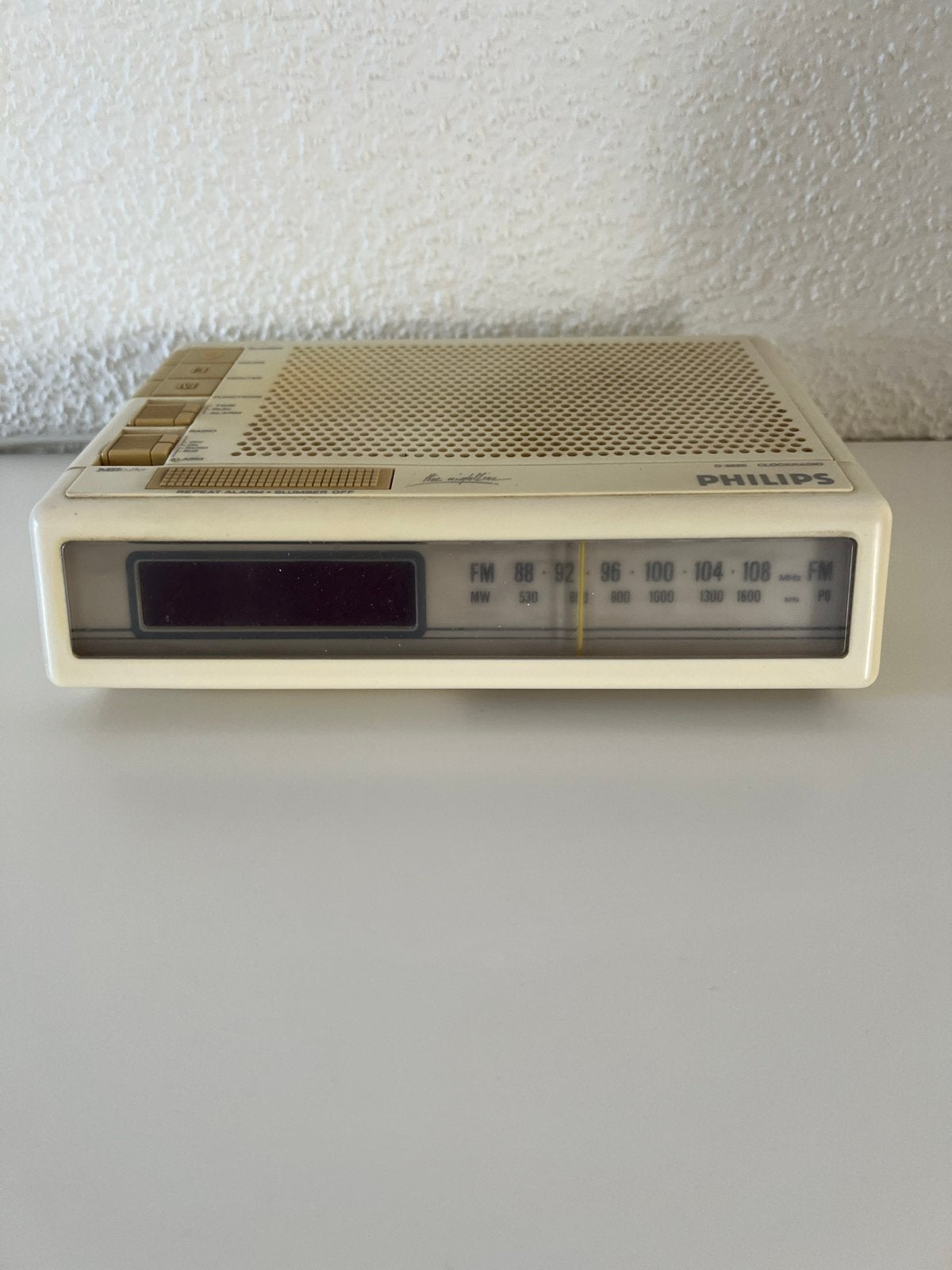 Vintage Philips D3620 Wekkerradio - Werkend, Ophalen of Verzenden