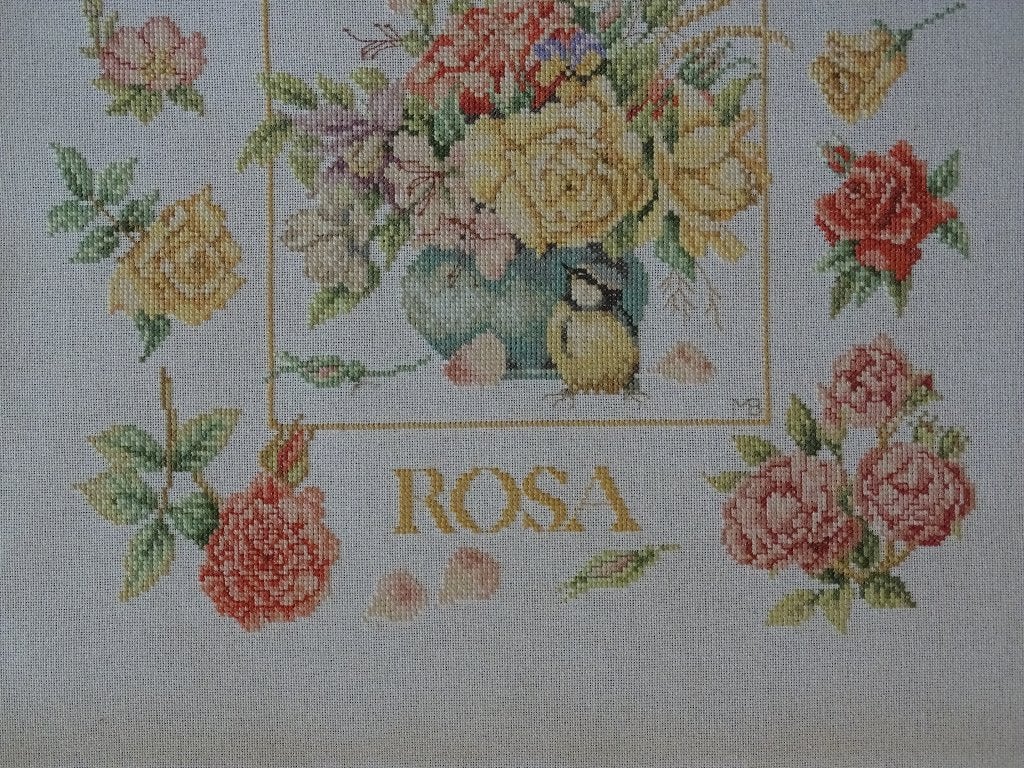 Borduurwerk Marjolein Bastin, ROSA, gaaf, Ophalen of Verzenden, Zo goed als nieuw, Handborduren, Overige typen