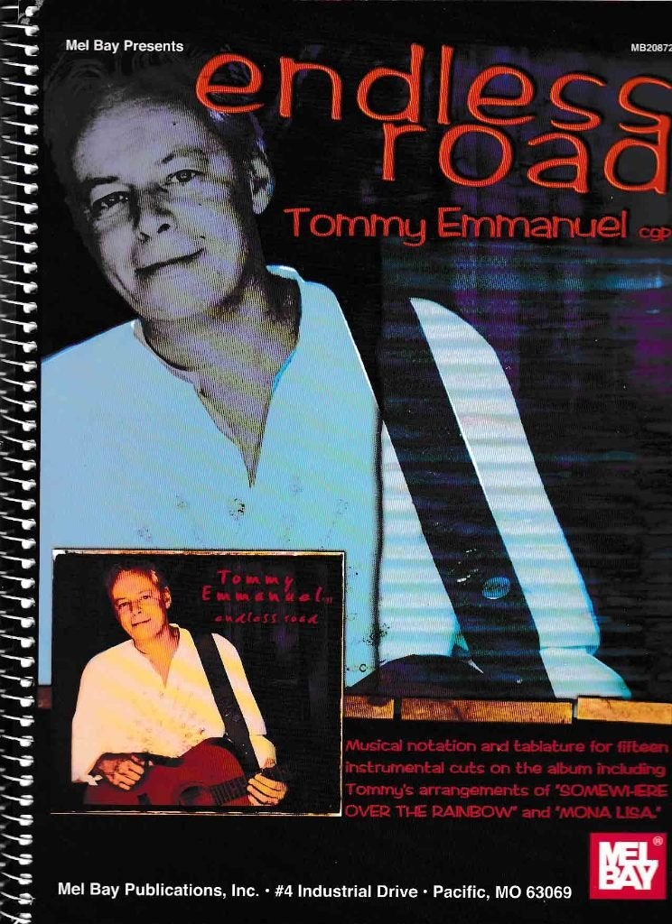 Endles Road Tommy Emmanuel Mel Bay, Muziek en Instrumenten, Bladmuziek, Zo goed als nieuw, Artiest of Componist, Populair, Gitaar