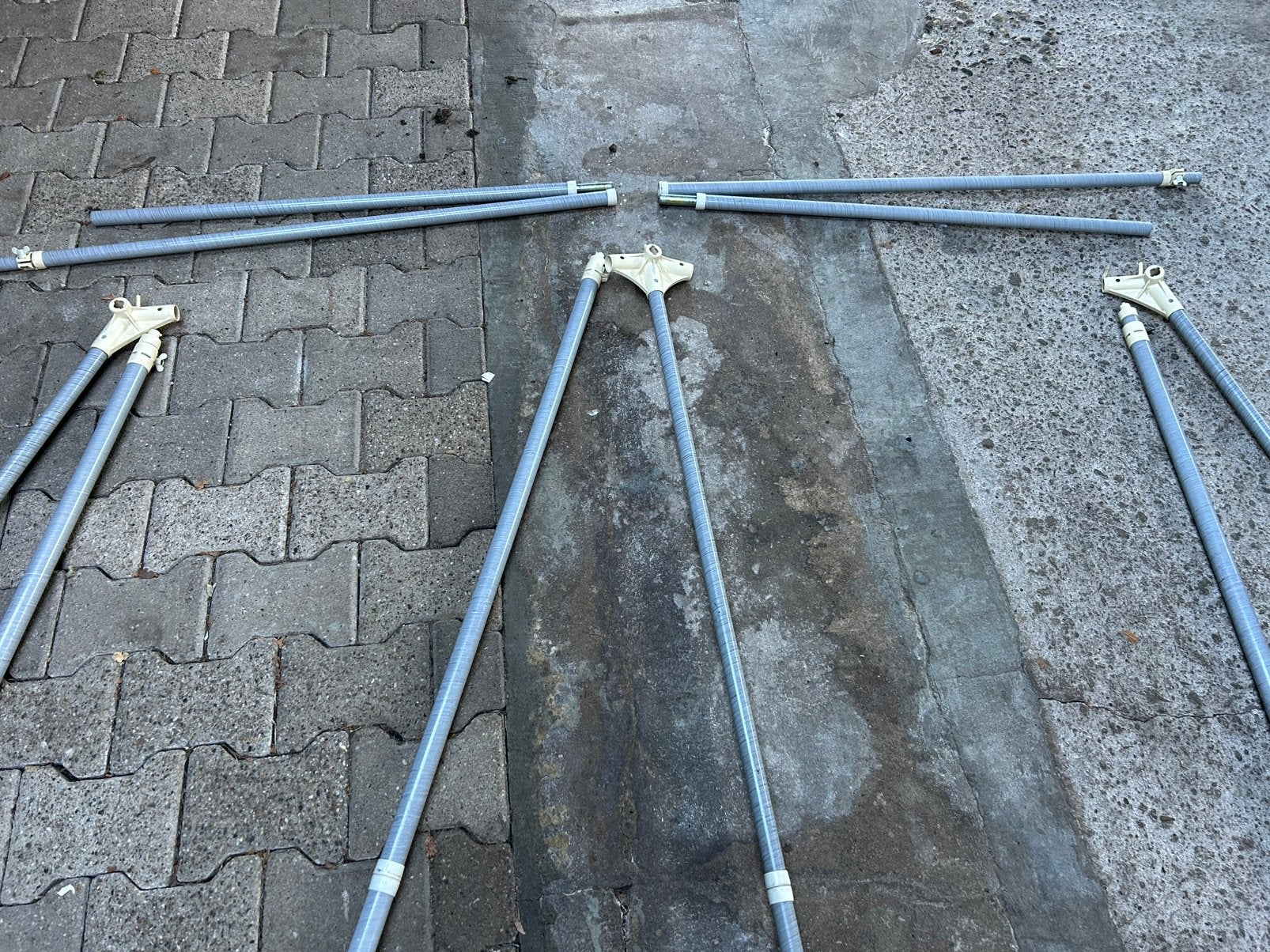 Glasfiber frame voor een caravan voortent., Caravans en Kamperen, Ophalen, Gebruikt