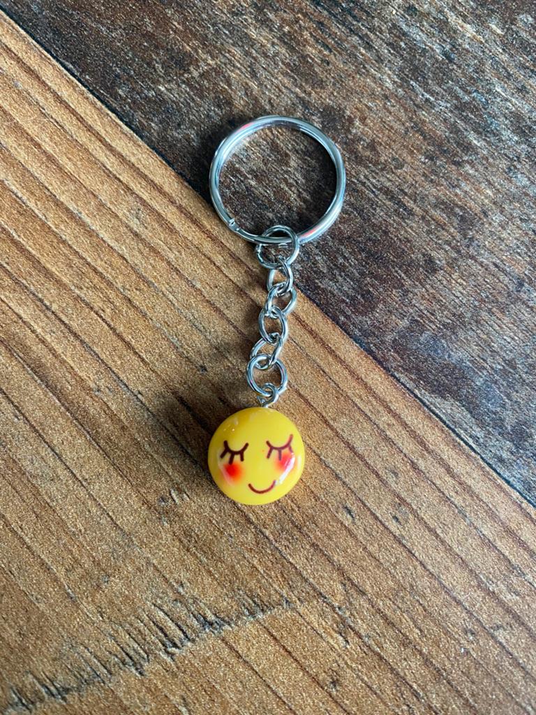 Sleutelhanger met lachende emoji - Nieuw, Verzamelen, Sleutelhangers, Ophalen of Verzenden, Nieuw, Knuffel of Figuurtje