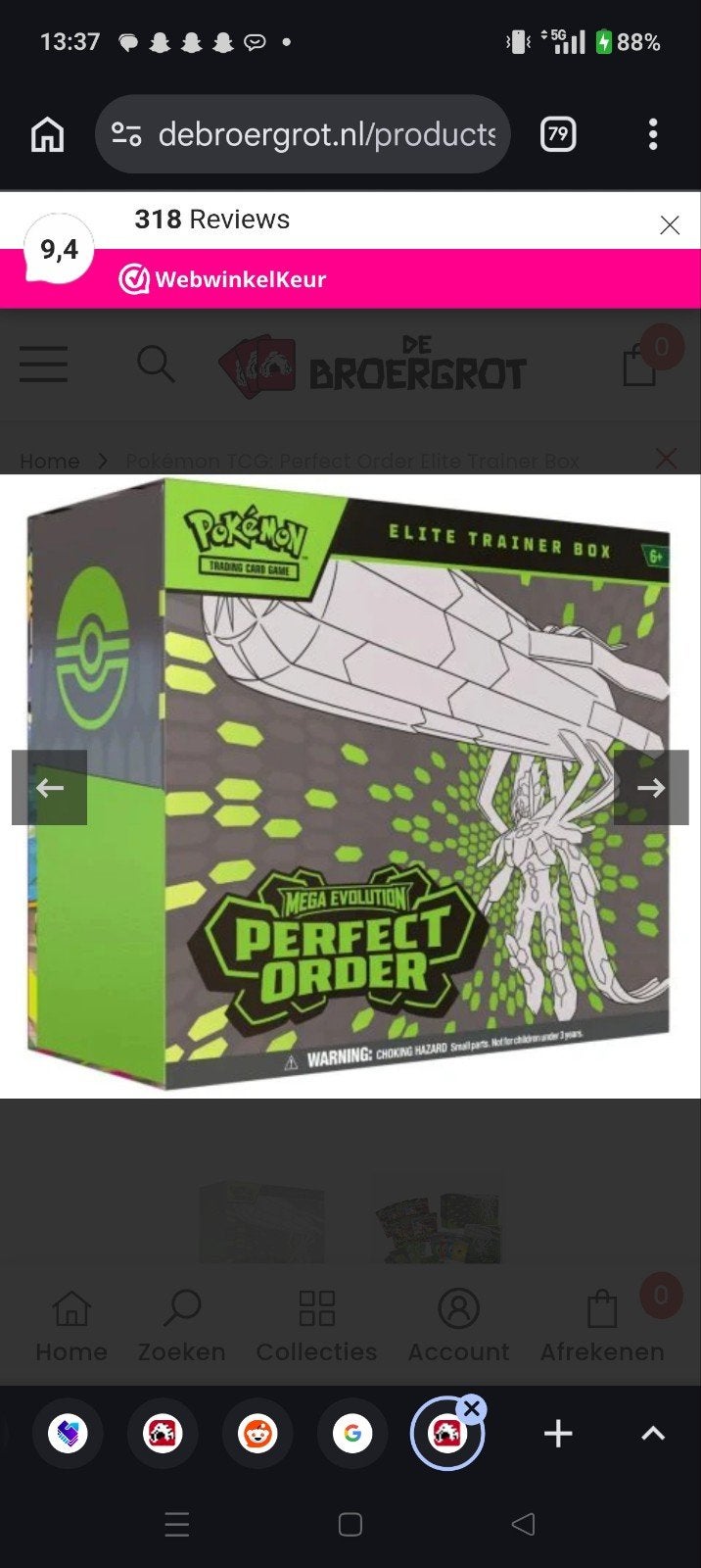 Nieuwe Perfect Order ETB Sealed - Pokémon TCG, Ophalen of Verzenden