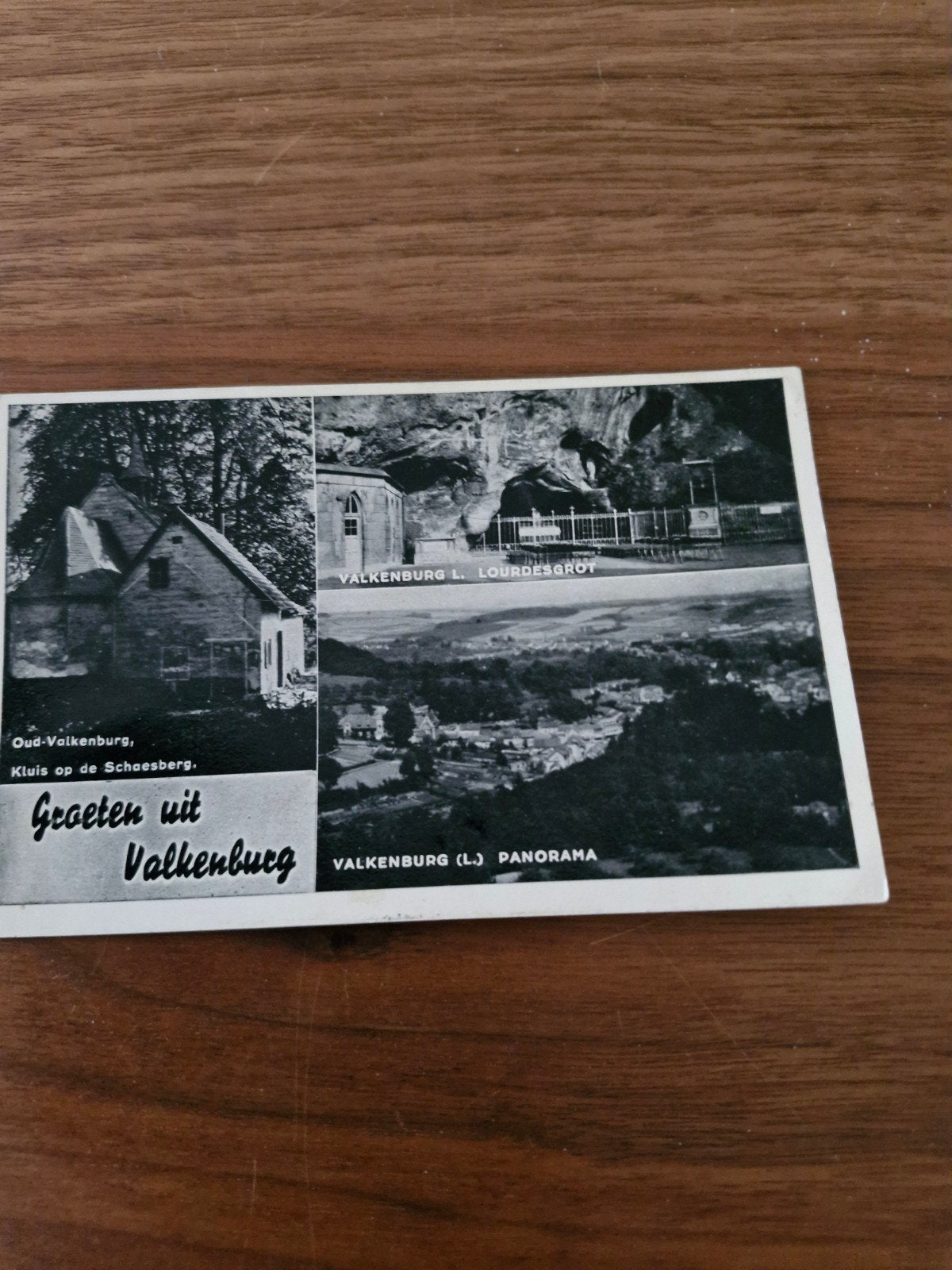 065  ansichtkaart Valkenburg (L.) Lourdesgrot, Panorama, Klu, Ophalen of Verzenden, 1940 tot 1960, Limburg