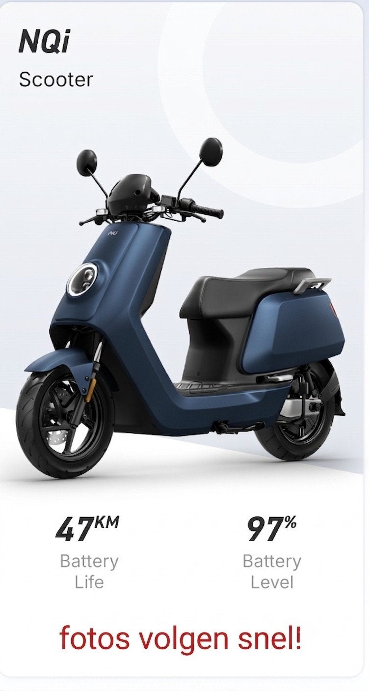 NIU NQi Sport Blue (26Ah) Slechts 450km, Ophalen, Maximaal 45 km/u, Elektrisch, Zo goed als nieuw