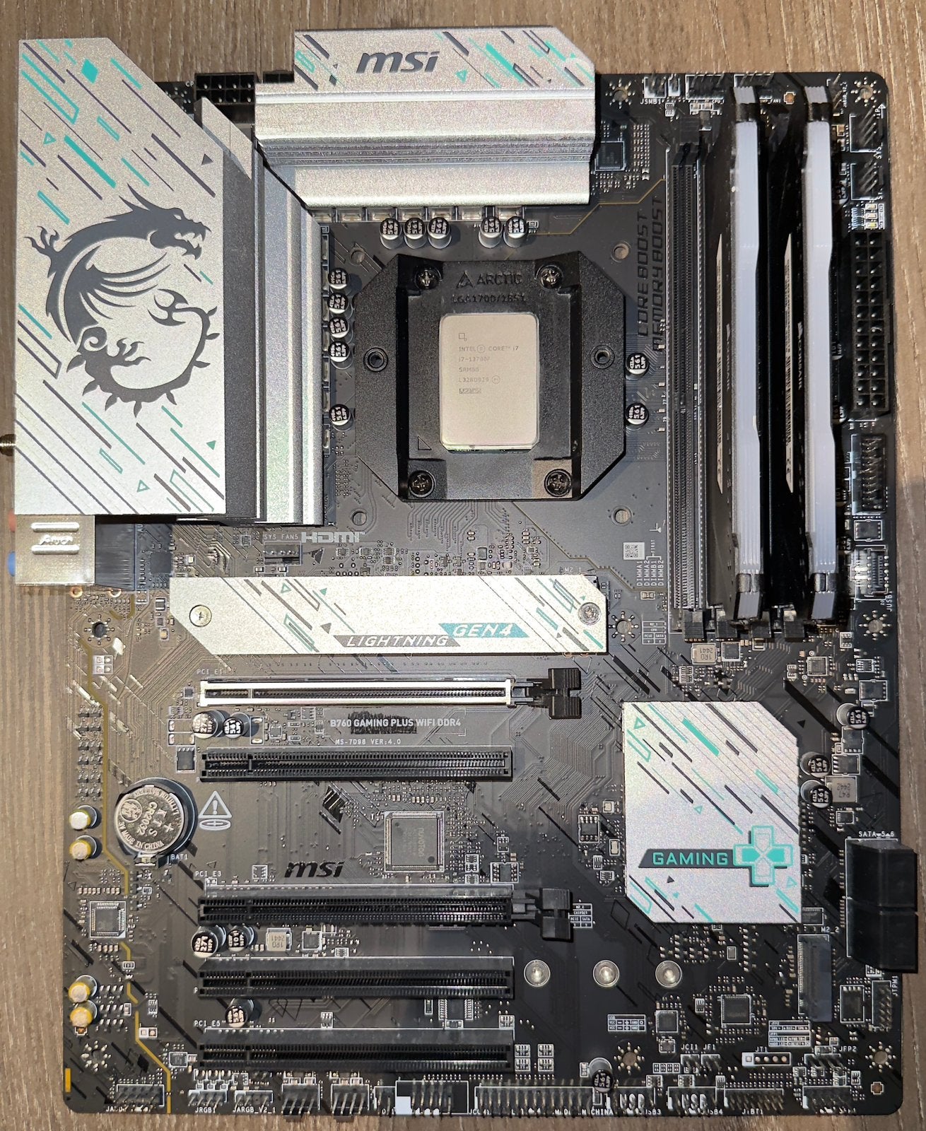 i7 13700+B760+16GB RGB + Cooler (Viper V3 Pro: ZIE beschr.)⁠, Ophalen, DDR4, 3600 cl18, Zo goed als nieuw