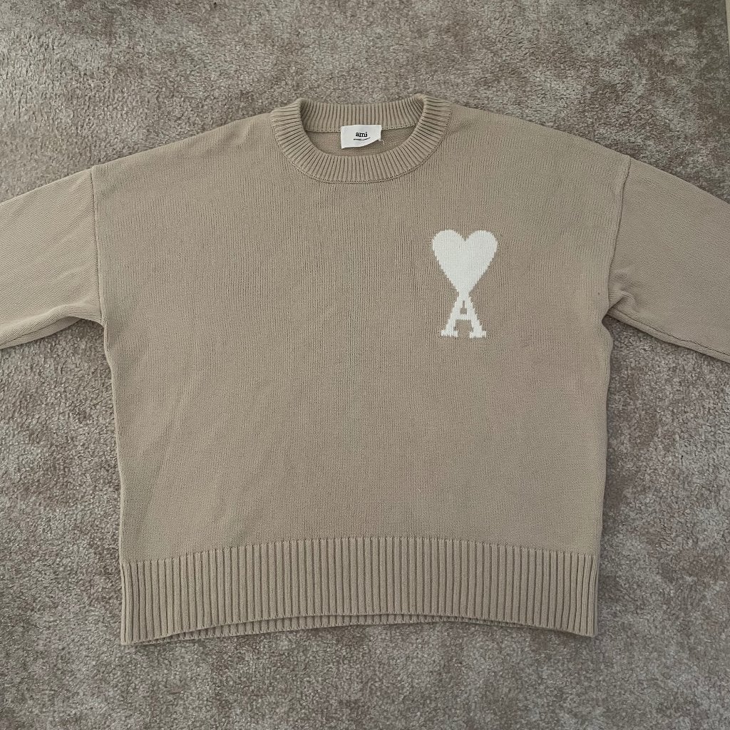 Ami Paris Trui, Kleding | Heren, Truien en Vesten, Maat 52/54 (L), Verzenden, Ami Paris, Beige