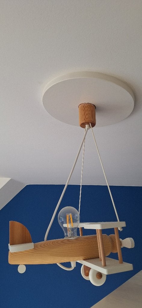 Slaapkamer lamp, Ophalen, Gebruikt, Hout