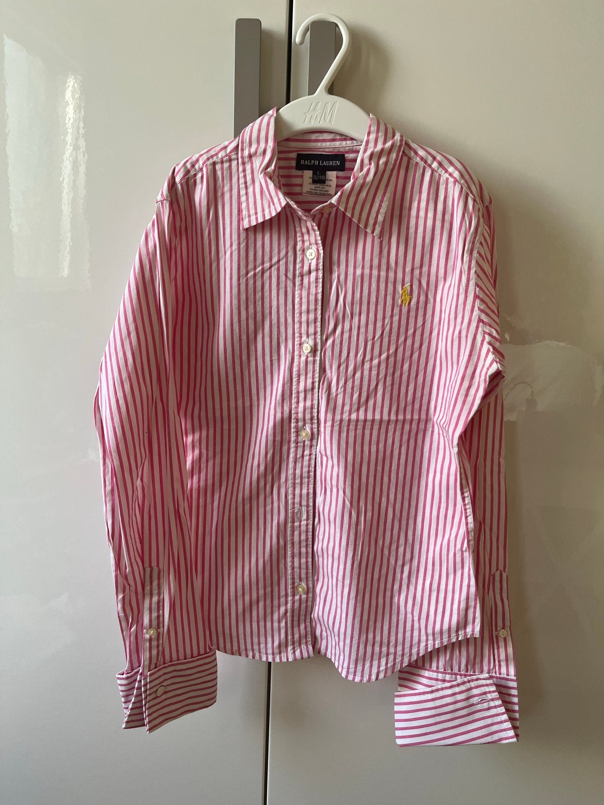Ralph Lauren gestreept overhemd voor meisjes (maat L/12-14), Kinderen en Baby's, Ophalen of Verzenden, Zo goed als nieuw, Meisje