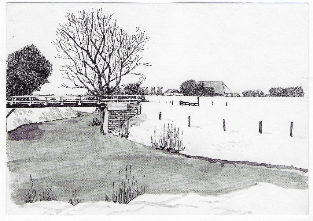 Vrouwenparochie gelopen ansichtkaart (B7865 ), Ophalen of Verzenden, 1980 tot heden, Gelopen