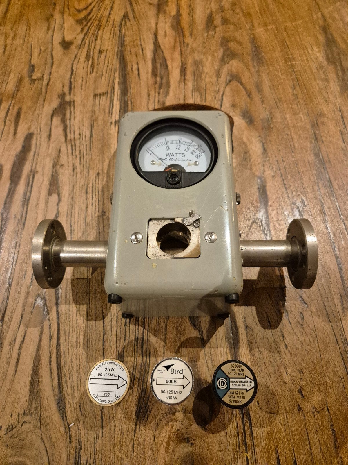 Bird ThruLine Wattmeter Model 43 met elementen, Ophalen of Verzenden, Gebruikt