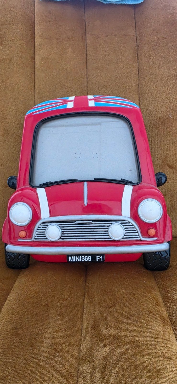 Mini Cooper fotolijst Rood met Engelse vlag, Overige typen, Nieuw, Rood, Ophalen of Verzenden