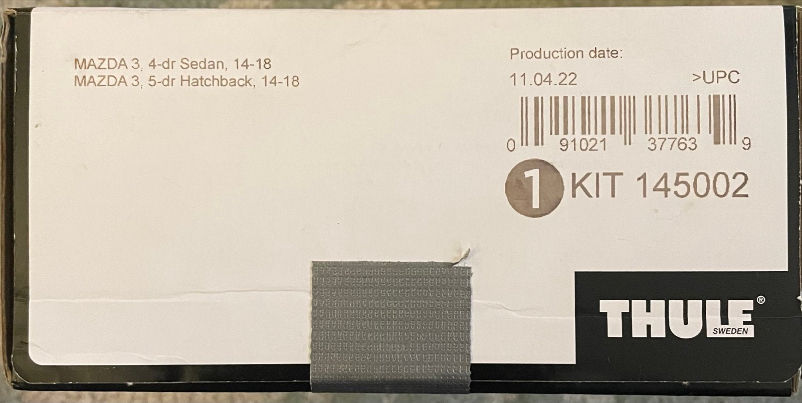 Thule Kit 145002 voor Mazda 3 (2014-2018), Auto diversen, Dakdragers, Ophalen of Verzenden, Zo goed als nieuw