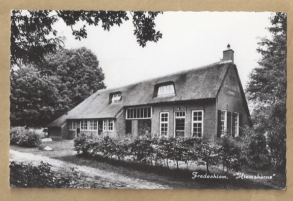 Ansichtkaart Friedeshiem. Hiemsherne. De Bult bij Steenwijk, Verzamelen, Ophalen of Verzenden, 1960 tot 1980, Gelopen, Overig Europa