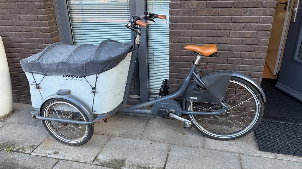 Babboe Curve Mountain e-bakfiets, gekeurd, nieuwe banden, Gebruikt, 2 kinderen, Elektrisch, Schijfrem