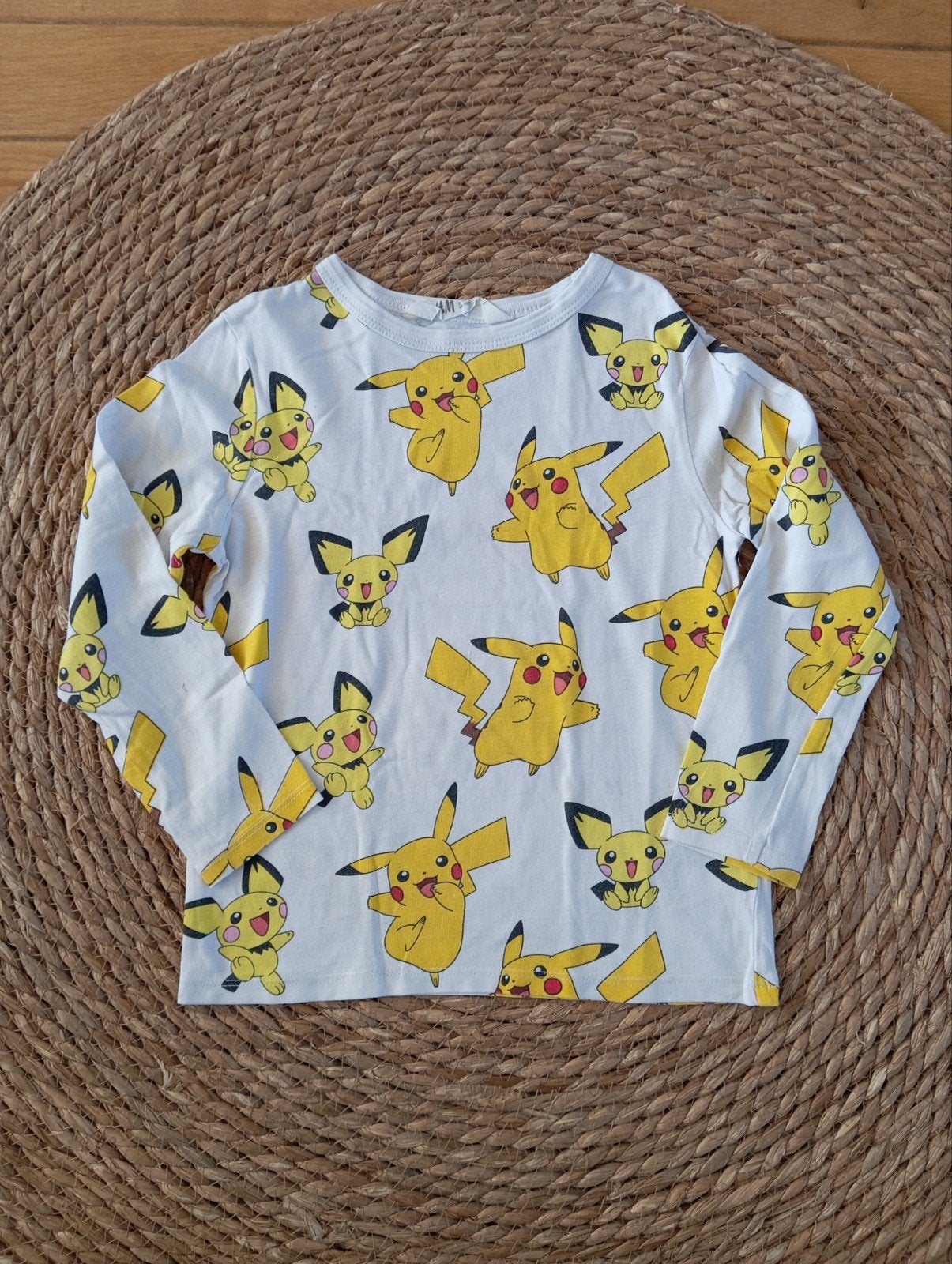 H&M Pikachu Pokémon longsleeve maat 110/116, Ophalen of Verzenden, H&M, Jongen, Shirt of Longsleeve