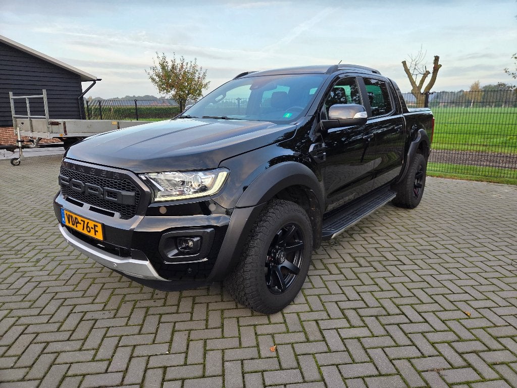 Ford Ranger 2019 Wildtrack 5 persoons, 3500 kg trekhaak, Auto's, Automaat, 4 cilinders, Zwart, Diesel