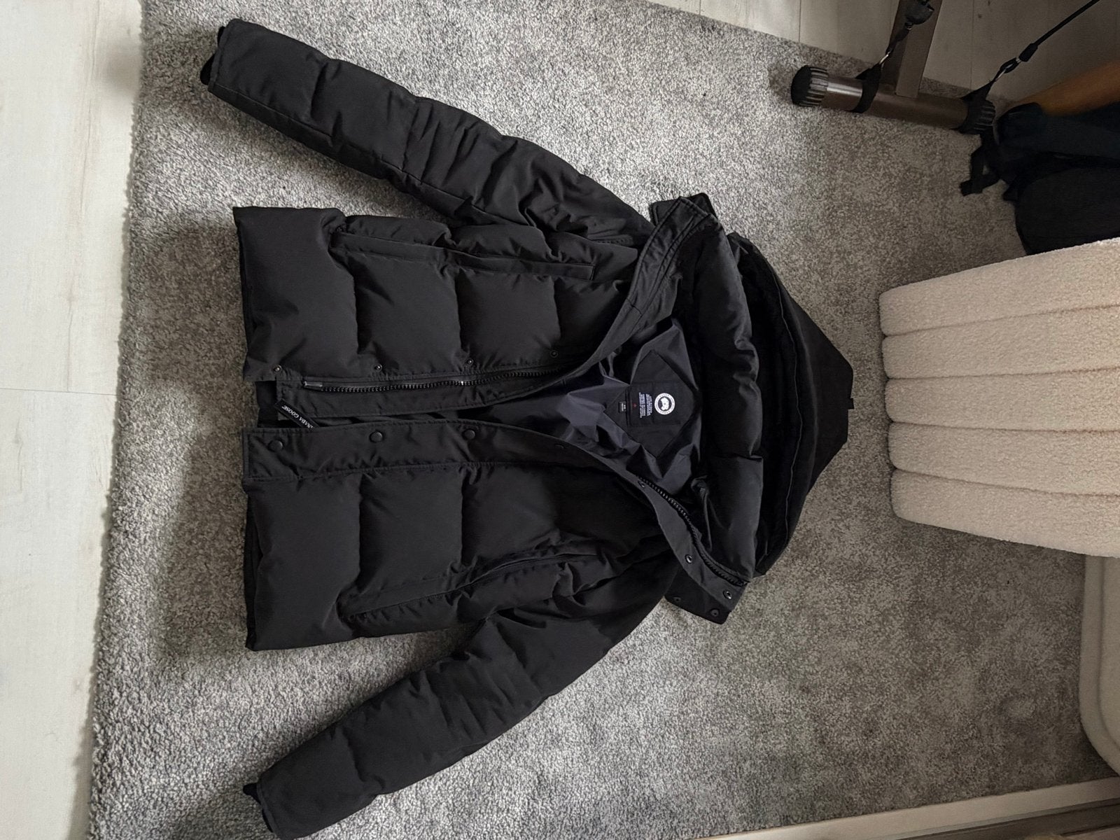 Canada Goose wyndham parka black (size M), Verzenden, Zo goed als nieuw, Maat 48/50 (M), Zwart