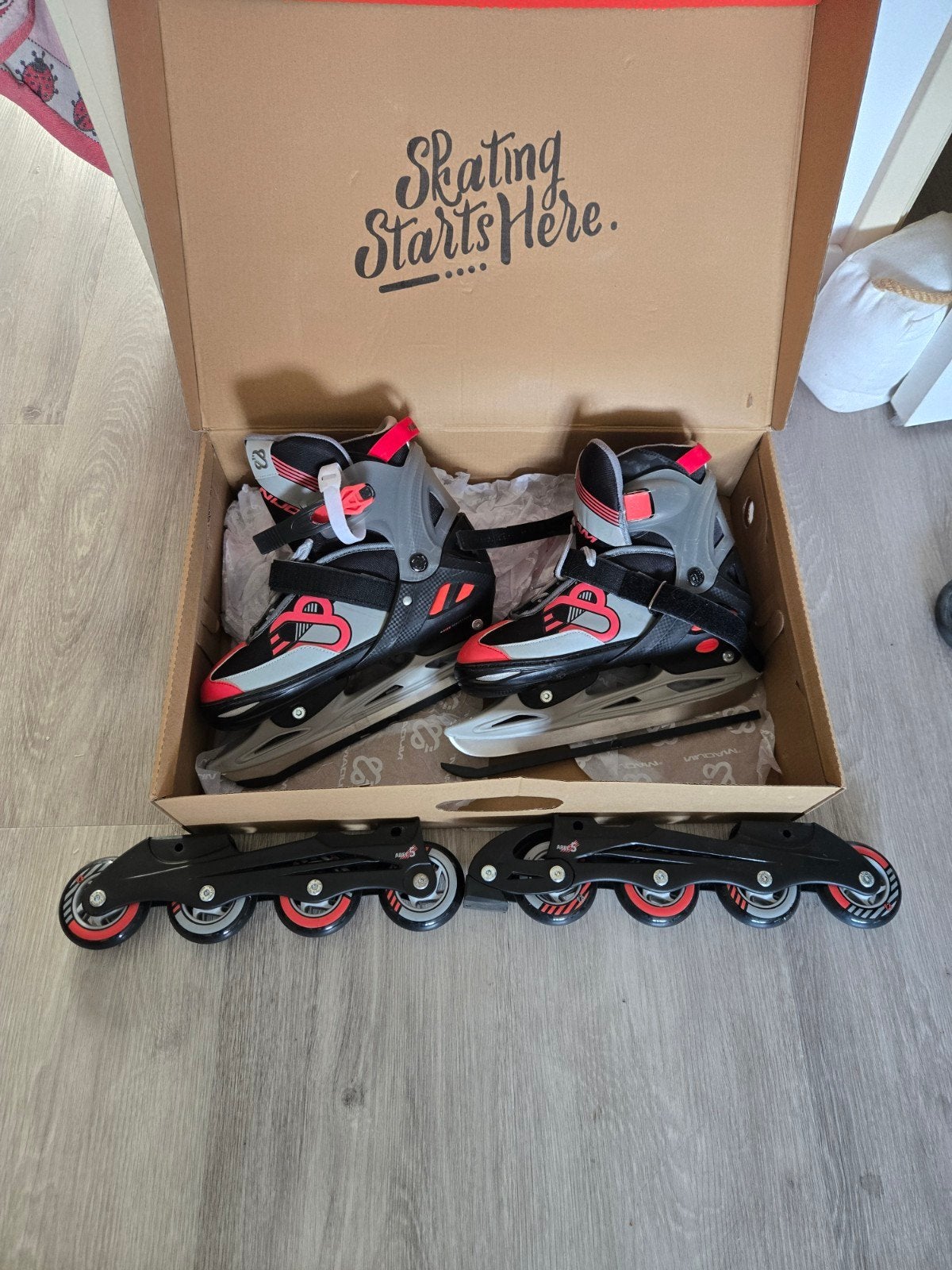 nijdam ice/skate, Verstelbaar, Zo goed als nieuw, Inline skates 4 wielen, Ophalen