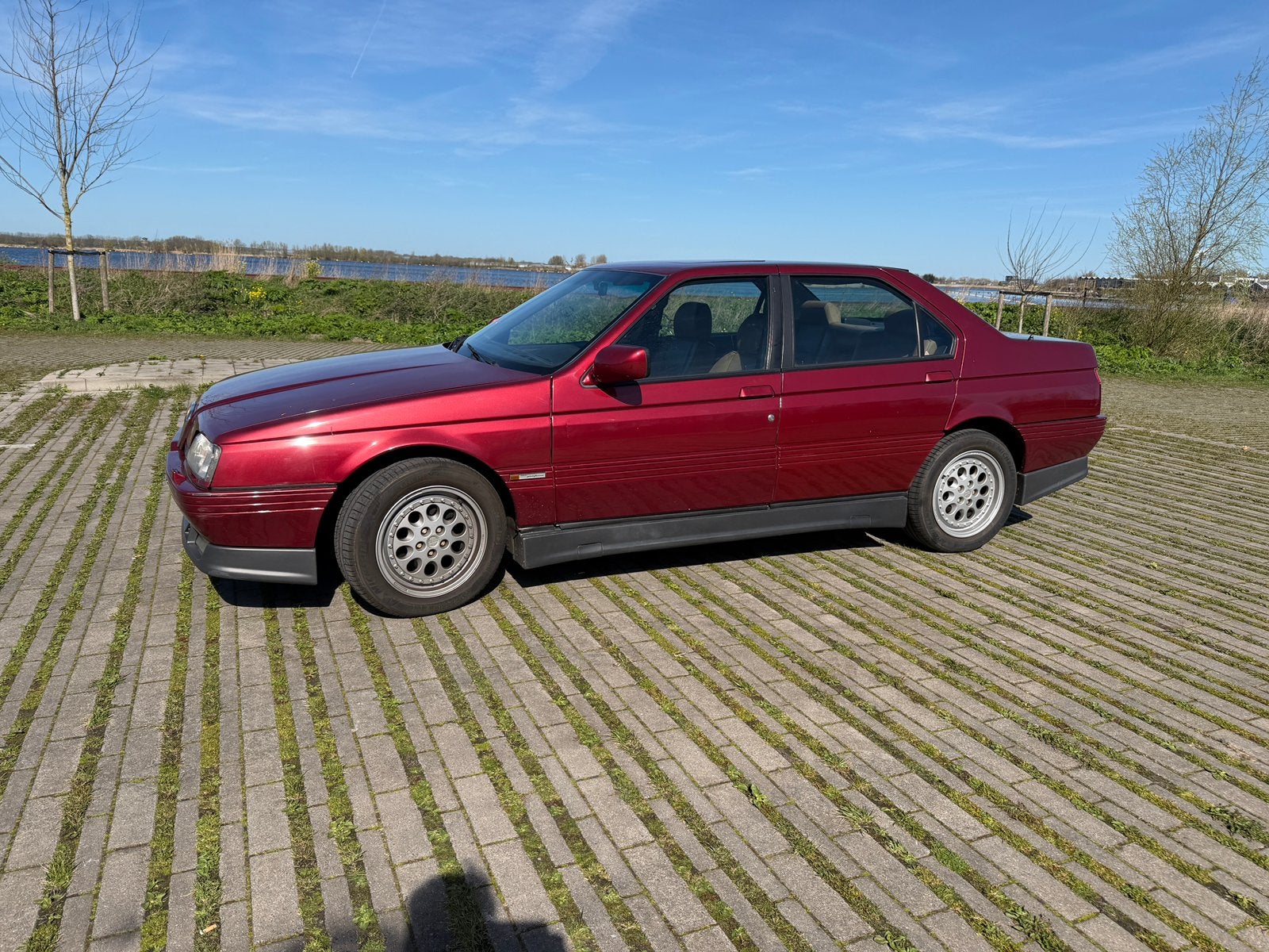 Alfa Romeo 164 3.0 Q4 4WD 1996 Rood, 3500 cc, Origineel Nederlands, Handgeschakeld, Vierwielaandrijving
