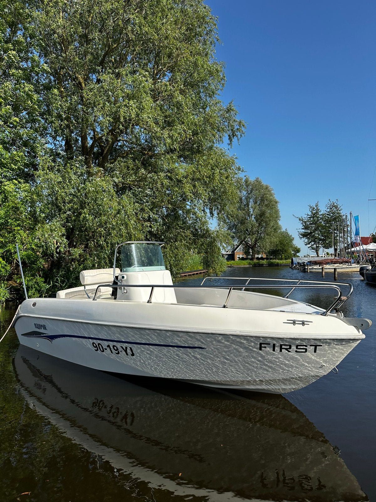 Aquamar 17 Mercury 30 pk buitenboordmotor consoleboot, Watersport en Boten, Ophalen, Overige merken, Gebruikt, Met afstandsbediening